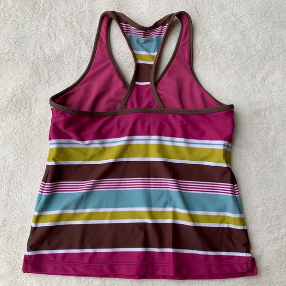 Athleta Multicolor Stripe Active Tank Top - Picture 2 of 3